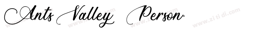 Ants Valley   Person字体转换